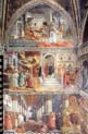 fresco cycle in the prato cathedral view of the left north wall of the main chapel by Filippo Lippi
